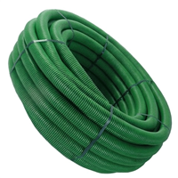 Gaine TPC 40,0 mm Verte pour câble de télécommunication - polyéthylène annelé/lisse - couronne de 25,00 m