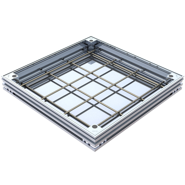 TRAPPE ACO UNIFACE ALUMINIUM 300X300MM H50MM L15 / 25KN