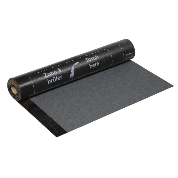 Membrane d'étanchéité bitume-ALPA pour toiture-terrasse inaccessible autoprotégée - ALPAL DECOR CPV - 1 m x 8 ml - Noir