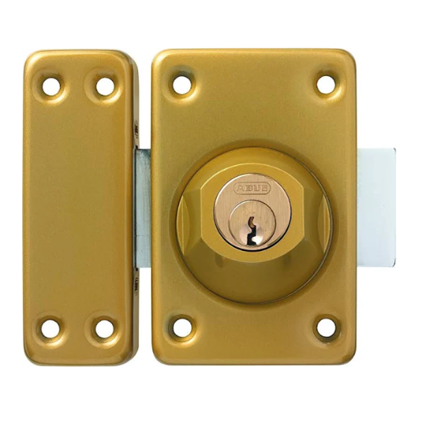 Verrou de porte avec double cylindre 45 mm - Additiv 136 Abus bronze - avec 3 clés