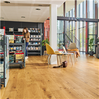 Parquet contrecollé en bois Diva Chêne Zenitude Miel Grand Trafic - 184 MM x 14,00 MM - long. variable