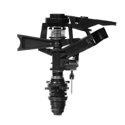 Tête arroseur asperseur canon plastique - Portée réglable 3-12 mètres - Raccord Mâle 15x21