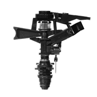 Tête arroseur asperseur canon plastique - Portée réglable 3-12 mètres - Raccord Mâle 15x21