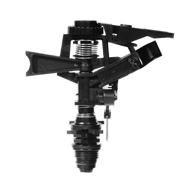 Tête arroseur asperseur canon plastique - Portée réglable 3-12 mètres - Raccord Mâle 15x21