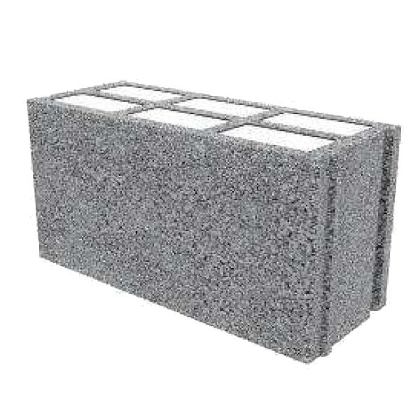 Bloc béton isolant Confort+ R1.30 Alkern - 500 MM x 250 MM x 200 MM