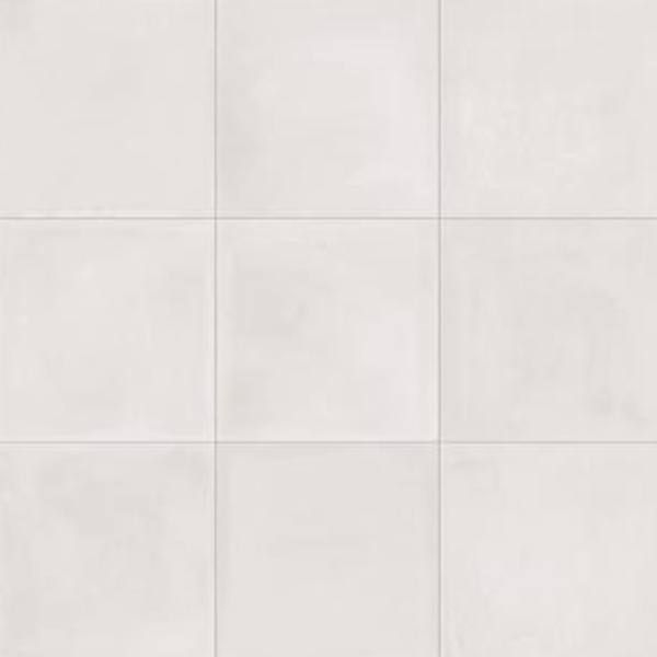 Carrelage intérieur sol et mur effet carreaux de ciment CONTRASTI - Bianco - 20 CMx20 CM ép.10 MM