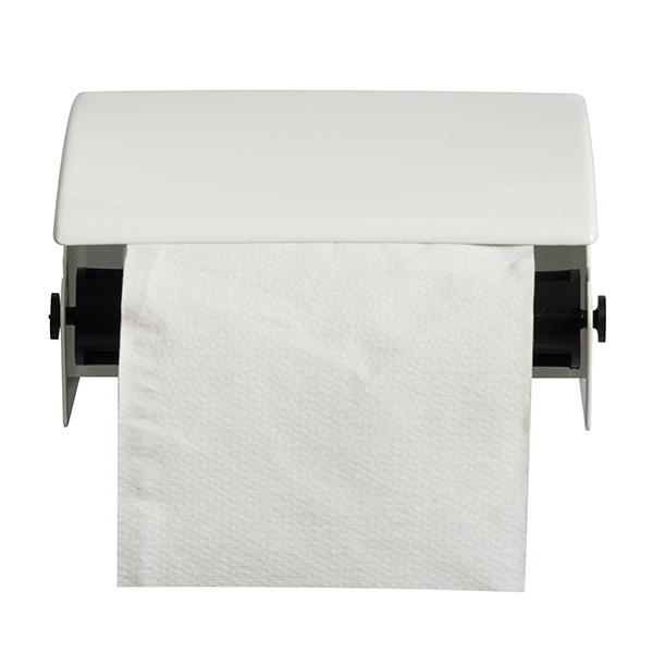 Distributeur de papier hygiénique pour rouleau standard - Blanka Rossignol - Acier - Blanc