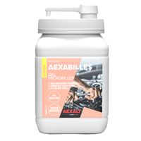 Gel nettoyant microbilles pour mains parfum citron - salissures fortes - Aexabilles Aexalt - bidon avec pompe de 1,0 LTR