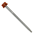 Vis bac acier Rouge tuile RAL8012 - Zacrovis Bois TH12 - 5,5 MM x 85,0 MM - Boîte de 100