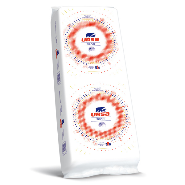 Laine de verre à souffler pour combles perdus - Puls'R 47 Ursa - sac de 16,6 KG