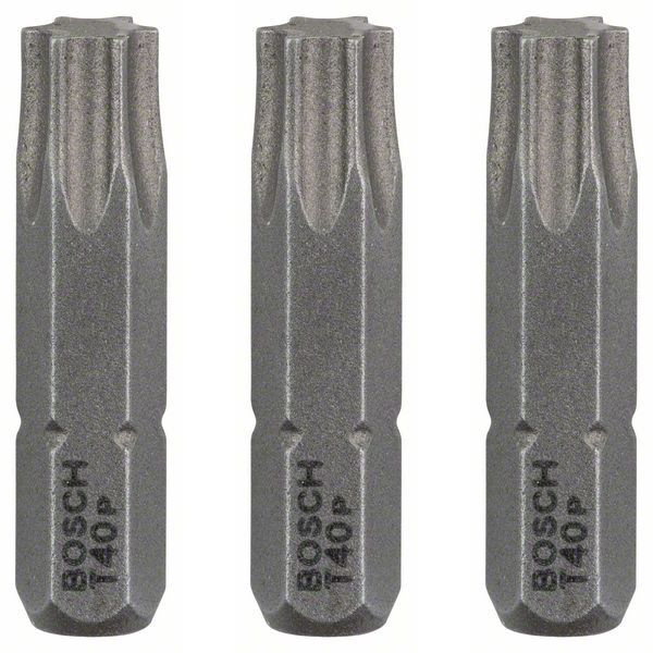 Embout de vissage Bosch extra-dure 6 pans 1/4" Torx T40 longueur 25 mm lot de 3