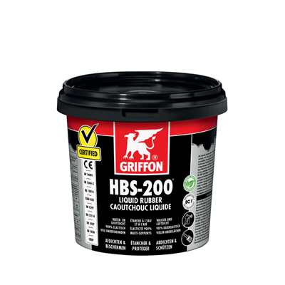 HBS-200 CAOUTCHOUC LIQUIDE POT 1L - ETANCHÉIFIER LES SURFACES À L'EAU ET À L'AIR