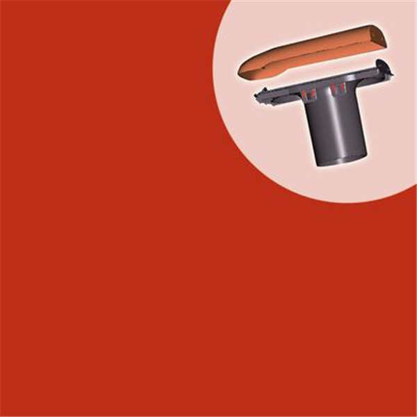 Kit de ventilation passive - Durovent - diamètre 110 mm - Rouge