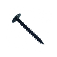 Vis penture bois tête bombée Torx - Filetage total Ø 6mm 25mm - Acier zingué noir - Boîte de 250
