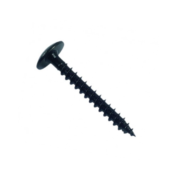 Vis penture bois tête bombée Torx - Filetage total Ø 6mm 25mm - Acier zingué noir - Boîte de 250