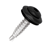 Vis de couture autoperceuse Belvis tête bombée filetage total 4.8x20mm - RAL 7016 Gris anthracite - Boîte de 50