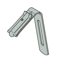 Fixation Negrafix Bac pour crochet gouttière toiture bac acier - Acier galvanisé - Visserie incluse