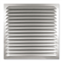 Grille métallique à persienne en aluminium avec moustiquaire 500 x 500 mm