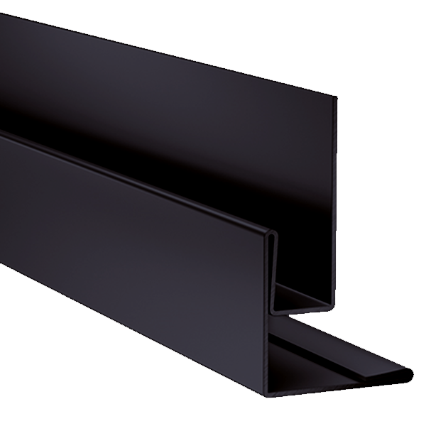 Profilé d'angle sortant et de retour tableau pour bardage Hardie VL Plank - Alu Gris anthracite - 3,00 M