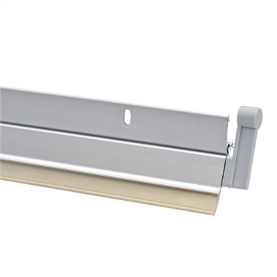 Plinthe à visser pivotante automatique en applique - Klovent 47 KV - anodisé argent - 0.73 m