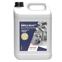 Rénovateur spécial aluminium BRILL'ALU - pouvoir antistatique et hydrofuge - Bidon de 5 litres