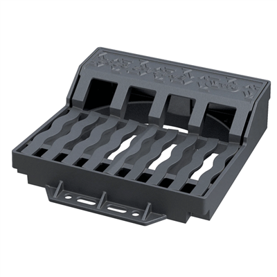 Avaloir à grille C250 en fonte ductile Profil A pour collecte eaux pluviales en bordure de voirie - 510 x 600 mm