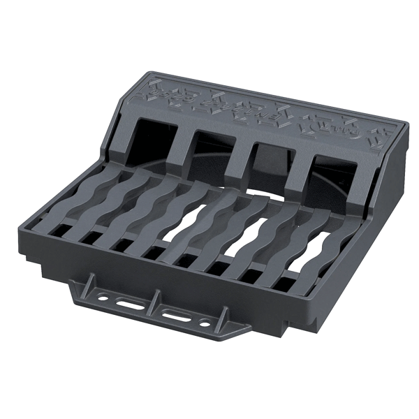 Avaloir à grille C250 en fonte ductile Profil A pour collecte eaux pluviales en bordure de voirie - 510 x 600 mm