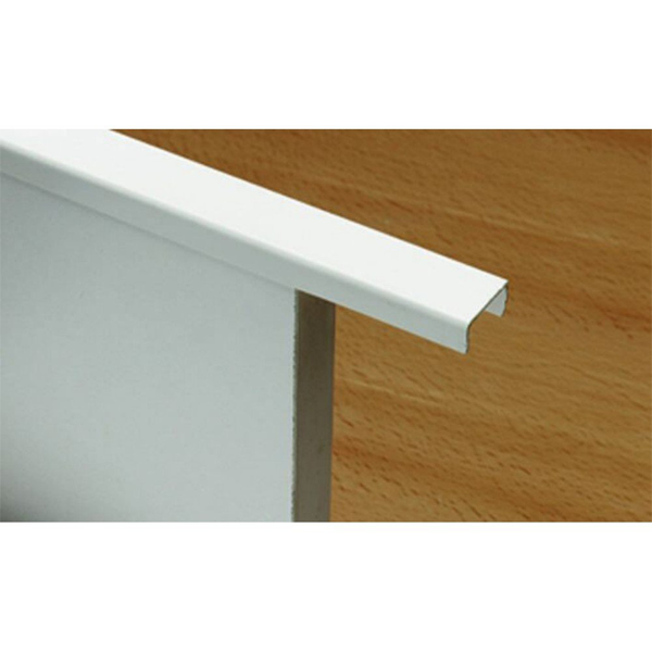 Profilé U en PVC blanc CQFD - largeur 12 mm - hauteur 10 mm - longueur 2.6 m