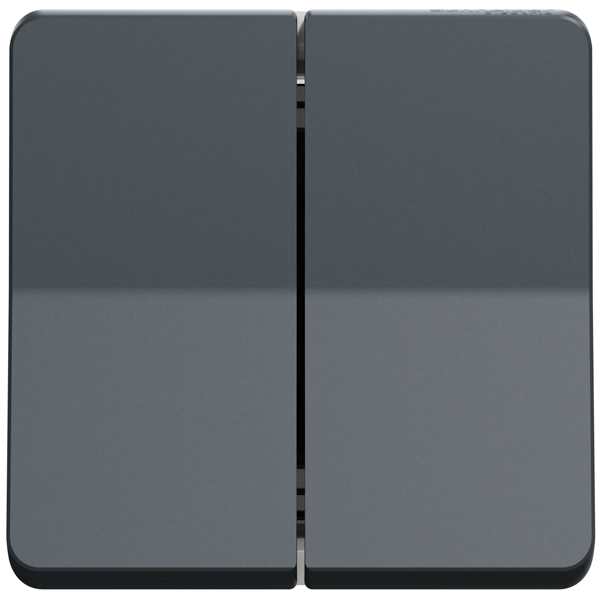 Interrupteur double va-et-vient Schneider Mureva Styl - IP55 - IK08 - gris anthracite - 10AX 250V