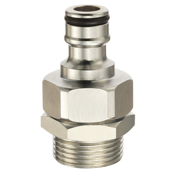Raccord En Acier Inoxydable Raccord De Remplissage HPA/N2 - Acier Inox 8mm - Pression 300 Bars (1/8BSPP) Raccord Inox Industriel