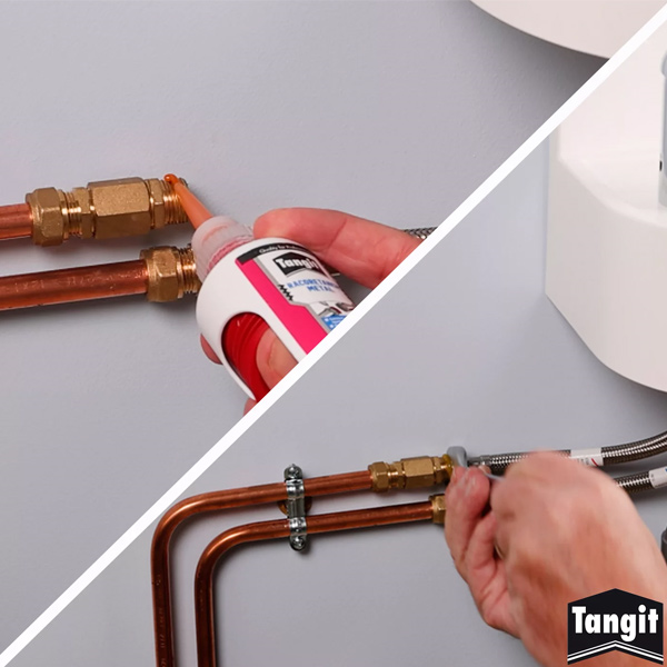 Résine d'étanchéité liquide pour raccords filetés métalliques - Racorétanch Métal Tangit - 50 ml