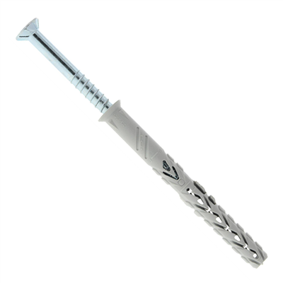 Cheville à frapper B-Long Xtrem Spit avec vis tête fraisée zinguée - 8 x 100 mm - Boîte de 50