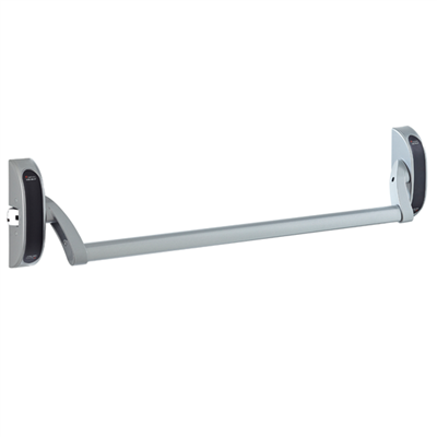 Serrure anti-panique Vachette 6810 gris porte PVC et alu réversible avec gâche - 100 cm