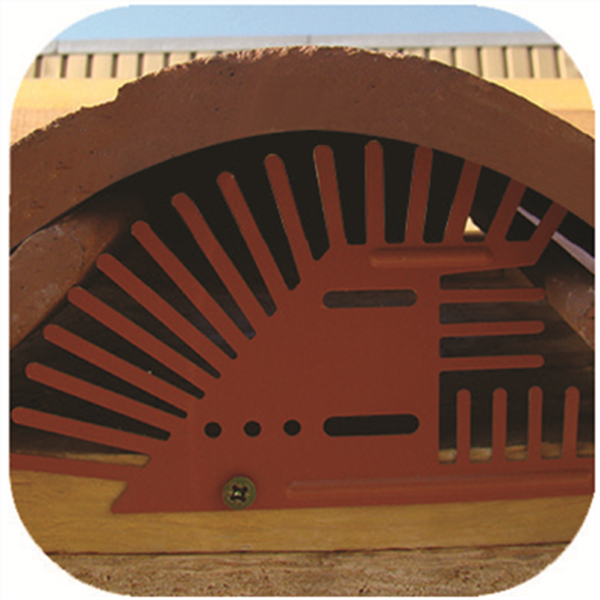 Obturateur de tuiles anti-nuisibles - Pegnalu - grille seule - couleur terre cuite