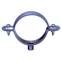 Collier de descente cylindrique pour gouttière à embase 7x150 - Acier galvanisé - Ø 100 mm