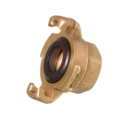 Raccord express femelle à collerette avec joint pour tuyau arrosage - 26 x 34 - 1" - Fitt - Laiton