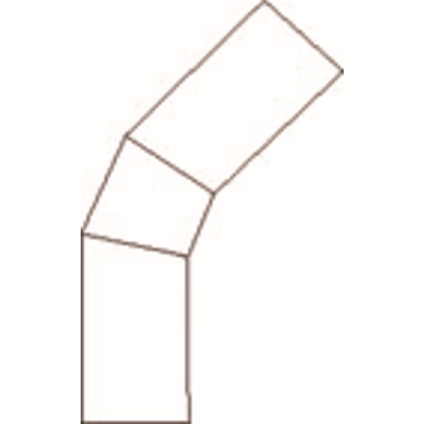 COUDE 30 EMBOUTS MALES SEGMENTS PE100 PN12.5 SDR11 D250