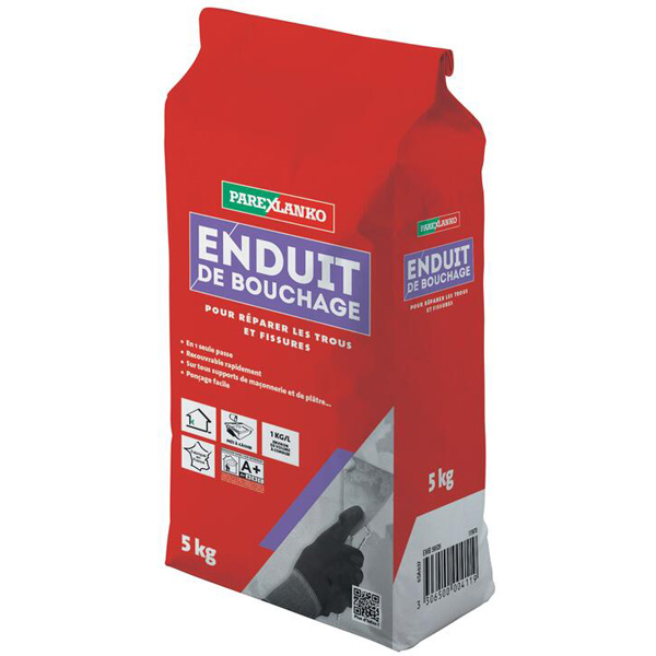Enduit de rebouchage pour trous et fissures - Parexlanko - sac de