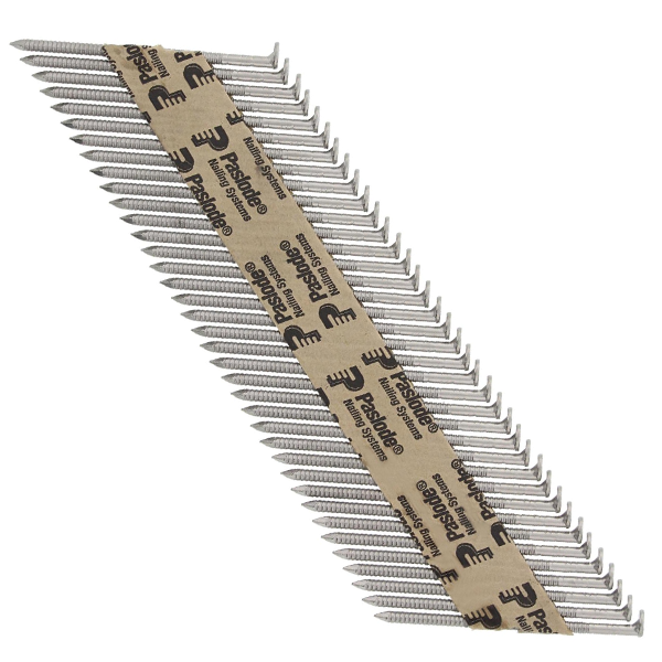 Clou cranté 34° inox A2 en bande Paslode avec gaz pour IM90i - 2,8x51 mm - boîte de 1250