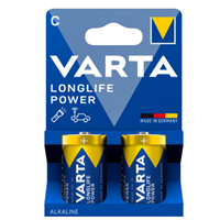 Pile LR14 Longlife Power C Varta - Tension 1,5 V - Lot de 2 piles