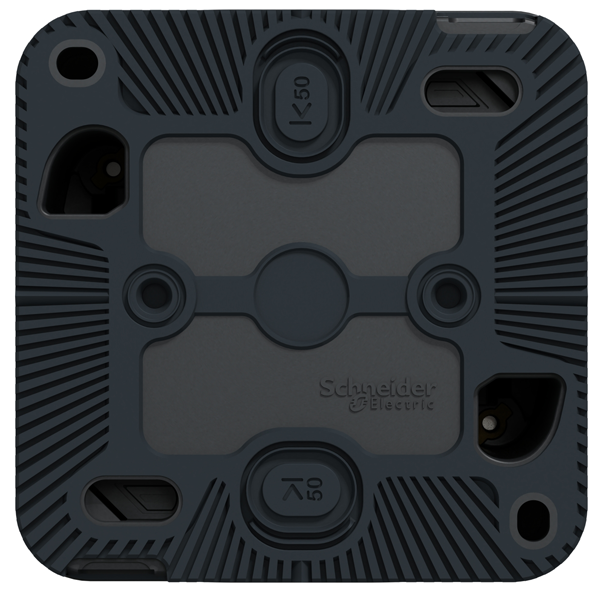 Interrupteur double va-et-vient en saillie Schneider Mureva Styl complet - IP55 - IK08 - anthracite - 10AX 250V