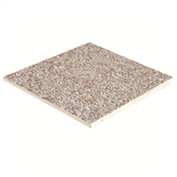 Dalle béton gravillonnée - fond ciment blanc - Rose et blanc - 40 cmx40 cm Ép.38 mm