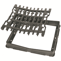 GRILLE CONCAVE CARREE REGARD 60 BARREAU ELASTIQUE