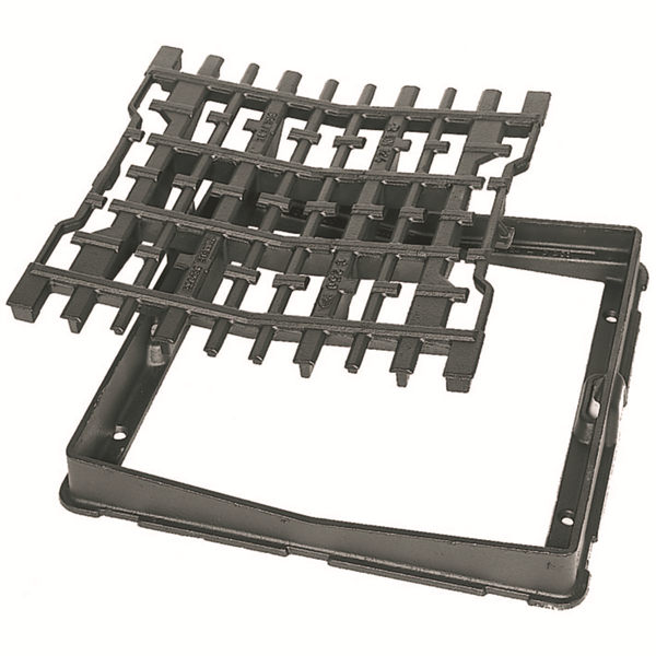 GRILLE CONCAVE CARREE REGARD 60 BARREAU ELASTIQUE