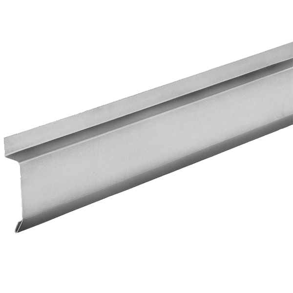 Bande de solin à biseau en zinc naturel VMZINC - développé de 100 mm - ép. 0,65 mm - 2 mètres