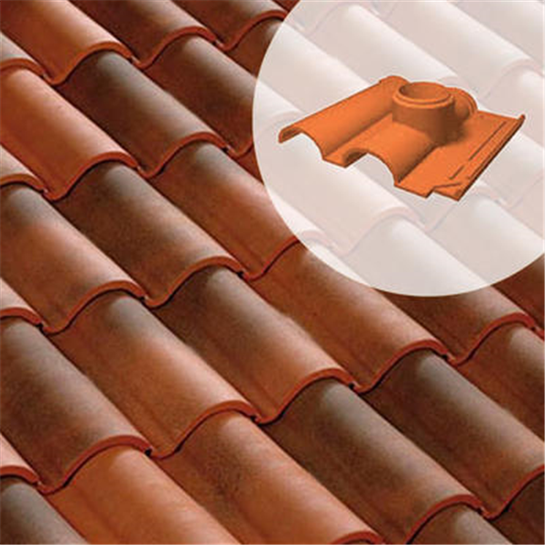 Tuile à douille - Romane Réno 65RR - diamètre 150 mm - Cathédrale