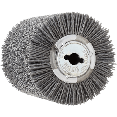 Brosse nylon abrasive Makita pour décapeur 9741 support métallique largeur 120 mm grain 100