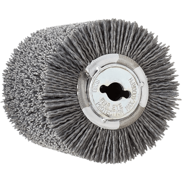 Brosse nylon abrasive Makita pour décapeur 9741 support métallique largeur 120 mm grain 100