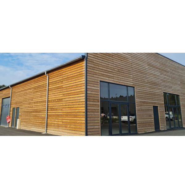 Lame de terrasse en pin du Nord marron traité classe 4 Classéo+ lisse - qualité US - 420 CMx14,5 CM - ép. 27 MM