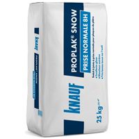 Enduit à prise normale Knauf Proplak Snow 8H pour jontoiement et ratissage de plaque de plâtre - 25,0 KG